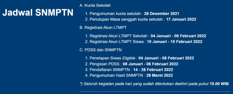 Snmptn Penerimaan Mahasiswa Baru Upn Veteran Jakarta