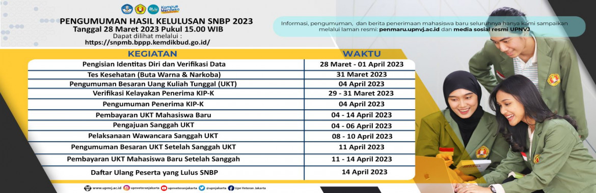 Penerimaan Mahasiswa Baru - UPN "Veteran" Jakarta